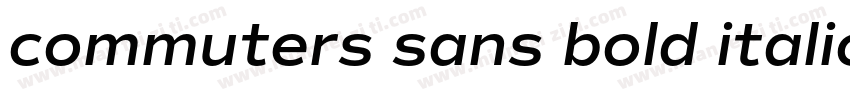 commuters sans bold italic字体转换